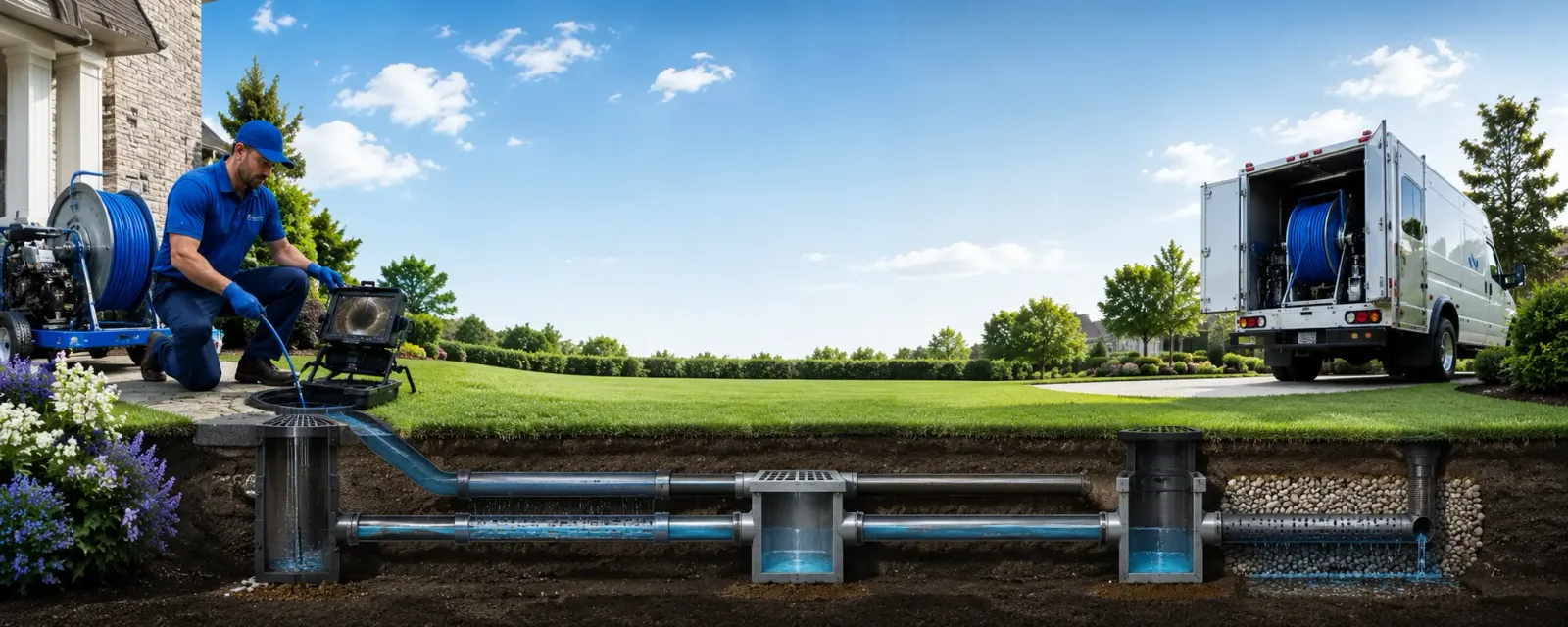 Outdoor drain cleaning information for Byfield, MA